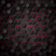 black honeycomb with red light cells