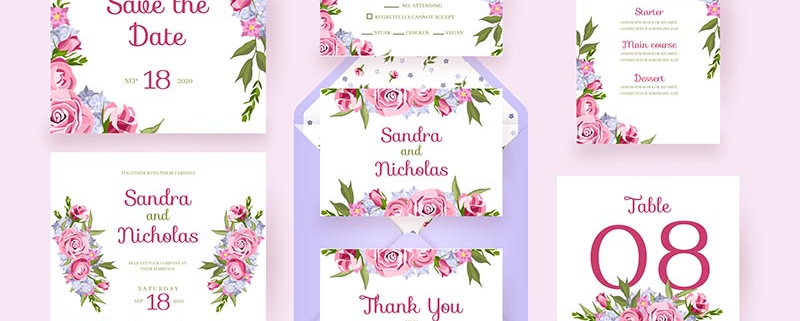 floral-cards-with-frame-flowers-wedding-stationery-pink