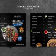 grilled-steak-veggies-restaurant-trifold-brochure-template