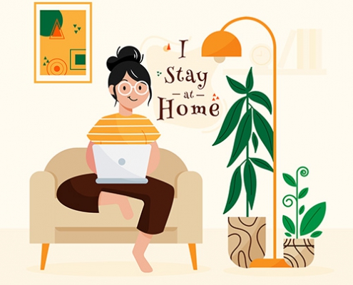 Stay Home Concept
