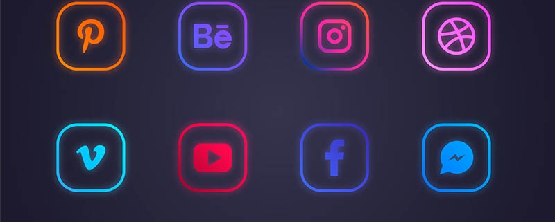 gradient-social-media-logo-collection