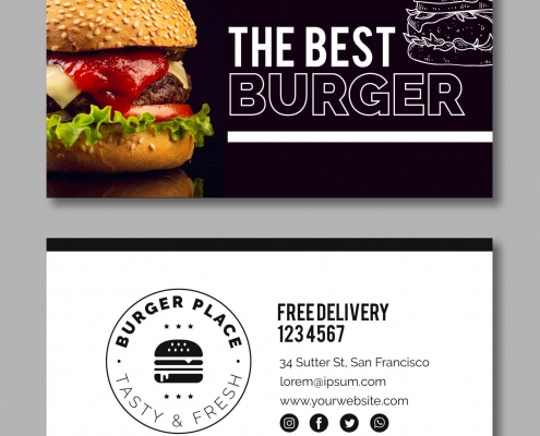 burger-business-card-template